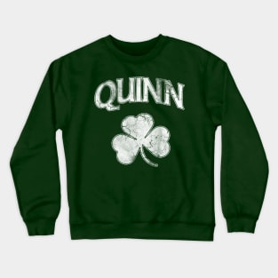 Quinn Irish Shamrock St Patricks Day Crewneck Sweatshirt